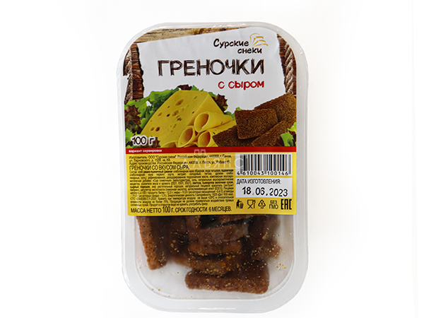Сурские гренки со вкусом Сыра (100 гр) в Волгодонске