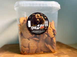 Орехи: Ведро Ржаные гренки со вкусом Салями (1 кг)