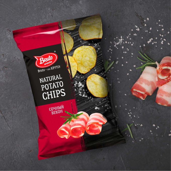 Картофель «Бруто» со вкусом бекона 130 гр. в Волгодонске