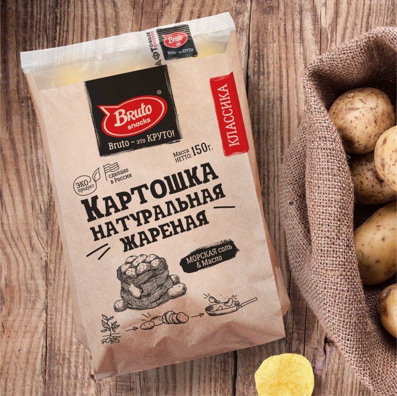 Картофель «Бруто» с солью 130 гр. в Волгодонске