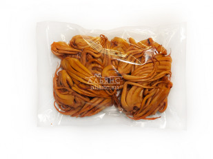 Красноперка вяленая: Кальмар щупальца (мелкие) холодного копчения